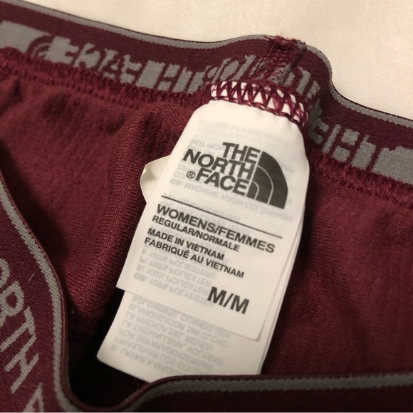 The North Face FlashDry Maroon Base Layer/Active Leggings - Picture 4 of 6